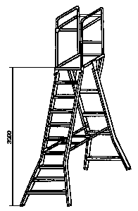 Лестница с площадкой Л-312